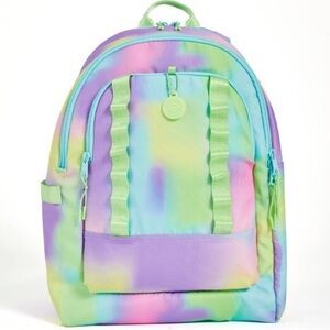 Ecotech Green and Purple Bag with Tie-Dye Design